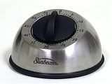 Sunbeam, 91638, 60 Minute Mechanical Timer, Stainless Steel
