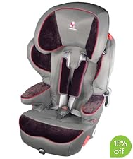 Renolux Quick Confort Highback Booster Car Seat - Red Racer