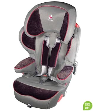 Renolux Quick Confort Highback Booster Car Seat - Red Racer