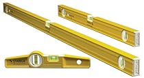 Stabila 29924 - 3 Level Magnetic Pro-Set Includes 48-inch , 24-inch and  Die-cast Torpedo with Rare Earth Magnets

