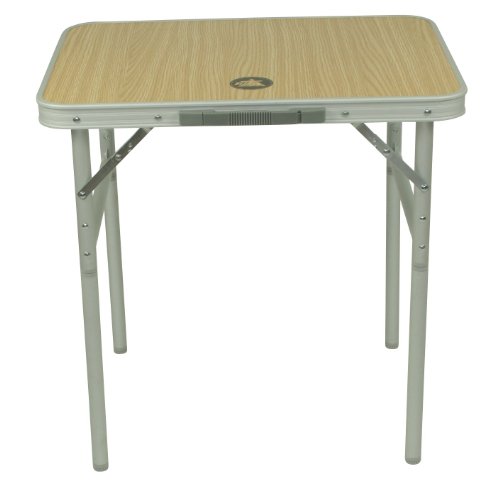 10T portable Single Table de camping 60 x 45 x 59 cm Argent