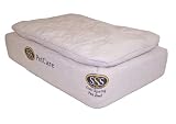 Pet Goods 34-By-45-Inch SSS PetCare Coil Spring Mattress Bed with Layered Foam, Tan