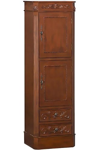 Heirloom Chelsea 2 - door Linen Storage Cabinet, 60"Hx19"Wx14"D, ANTIQUE CHERRY