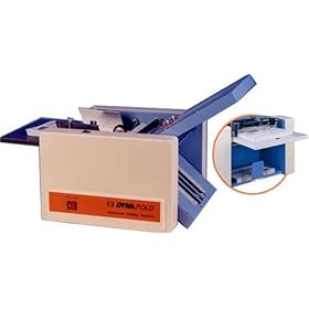 Dynafold DE-202AF Paper Folding Machine, Load up to 500 sheets, Self adjusting to paper thickness, Folding Speed 5000 pcs/hr, 8.5" x 11" copy paper, single fold