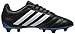 adidas Men's Goletto V FG Soccer Shoe, Black/White/Solar Blue S, (8.5 M US)