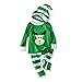 Baby Unisex Outfits Xmas Pajamas Sets Tshirt+Pant+Hat Sleep Suit