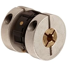 Huco Aluminum Uni-Lat Couplers, Clamp, 1/8" x 1/8" Bore, 0.75" Overall Length