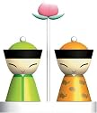 A di Alessi - "Mr.Mrs Chin" Salt Pepper,  Set2 ASG79