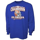 Florida Gators 2006 BCS National Champions Royal Blue Champions Helmet Long Sleeve T-shirt