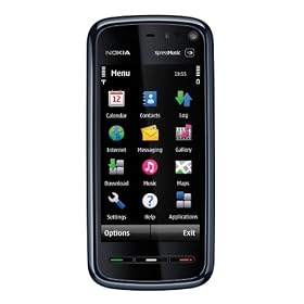 Nokia 5800 XpressMusic Unlocked Cell Phone with International 3G, 3.2 MP Camera, GPS, Wi-Fi, MicroSD Slot--International Version with No Warranty (Blue)