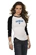 New Orleans Hornets Women's 3/4 Sleeve Raglan Top - by Alyssa Milano
