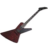 Epiphone Futura Prophecy Custom EX Electric Guitar with Fixed Bridge, Black Cherry