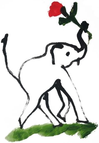 Elephant Art Print - I Picked This for You - 5" x 7"
