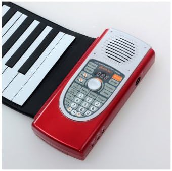 Iword S2018 Handscroll Piano 61 Key Stereo Keyboard Midi Interface Extension Tone（red）