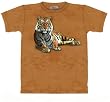 Tiger Surprise 2 Sided T-Shirt by The Mountain 100% Cotton Short Sleeve Kids Teens & Adult Sizes