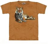 Tiger Surprise 2 Sided T-Shirt by The Mountain 100% Cotton Short Sleeve Kids Teens & Adult Sizes