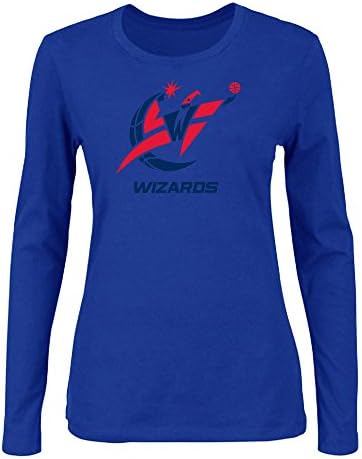 Lovely new NBA Washington Wizards Funny Personality cartoon T-shirt for women (Blue)
