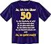 Suchen : Fun T Shirt " Ja, es geht mit 50 !!! " Gr&ouml;&szlig;en S - XXL