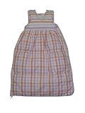 Tavolinchen 40/543-35-110 - Daunenschlafsack Karo rose, Gr&ouml;&szlig;e 110 cm
