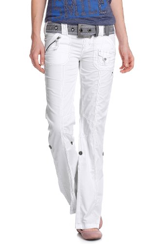 edc by ESPRIT Damen Hose/ Lang N4C131, Gr. 34 (L&auml;nge 32), Wei&szlig; (114) Preisvergleich