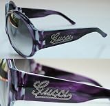 Gucci - Gucci 2927 Strass Sunglasses Violet Frame Gray Lens