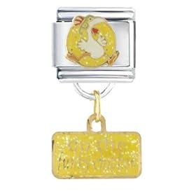 Funky Chicken Gift Italian Charm