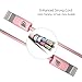 Dreo 3-Feet 8 Pin to USB SYNC Lightning Cable for iPhone 5/5s/5c/5se,6/6s,6/6s Plus,iPod,iPad Mini,iPad,iPad Air - 3 Pack - Rose Gold (MFI Apple Certified)