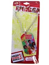 High School Musical charm necklace- Disney character dog tag