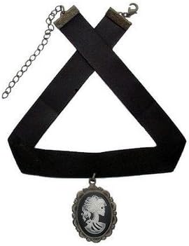 White Zombie Cameo Choker Necklace