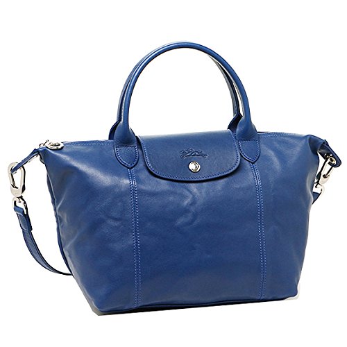 (ロンシャン) LONGCHAMP ロンシャン バッグ LONGCHAMP 1512 737 127 LE PLIAGE CUIR ル・プリアージュ 折り畳みショルダーバッグ トートバッグ BLUE[並行輸入品] 画像