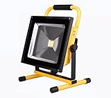 充電式LED投光器■ポーペ(POOPEE) 充電式LED投光器　50W バッテリー内蔵式ポータブル投光器 6000K 広角 昼白色 角度調整可 防水加工 フラッドライト