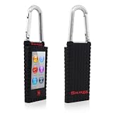 Snugg iPod Nano Case (7th Gen) Quality Silicone Carabina Clip Case - Ultra Protection and Non Slip Material - Clip it to your Jeans, Rucksack, Shoulder bag, bike, climbing gear or anything else and Plug in your Headphones and Listen to your Music!