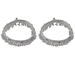 Sterling Silver Anklet Bracelets Jewelry Pair 10 inches (sanklt128)