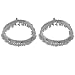 Sterling Silver Anklet Bracelets Jewelry Pair 10 inches (sanklt128)