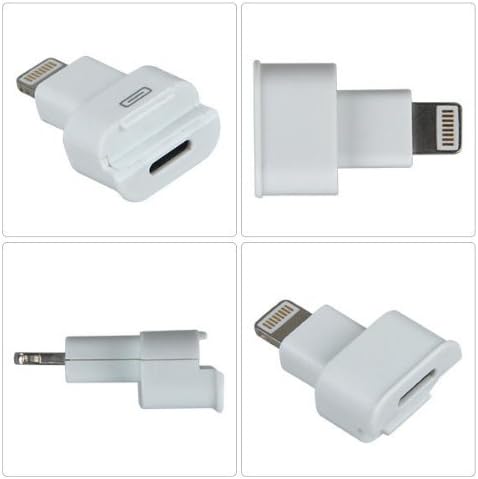 HDL White Dock Extender 8-Pin Converter for iPhone 5 5S, iPod , The new iPad,