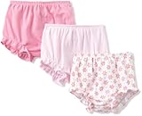Kyle & Deena Baby-Girls Newborn 3 Pack Padded Hanger Flower Printed Bloomers