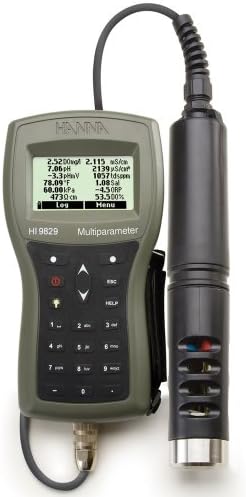 Hanna 9829 Multiparameter Water Quality Portable Meter with GPS and 20-m Cable