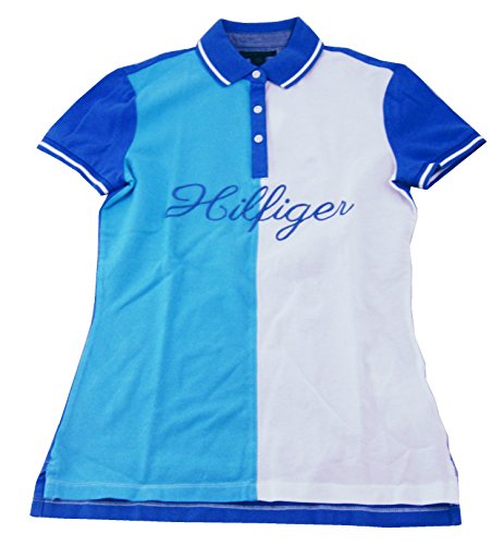 Tommy Hilfiger Women's Half Color Block Short Sleeve Polo Shirt
