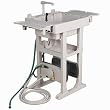 No Crank Outdoor Sink Station with Water Powered Retractable Garden Hose Reel #SK241501