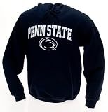 Penn State Hooded Sweatshirt Navy Arching Over Lion Head - M - Navy