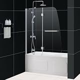 SHDR-3148586-01 Dreamline Aqua Clear Glass Hinged Tub Door Mount: Right