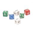 Bag of 6 16mm (5/8) Opaque Fractions Dice Assortment