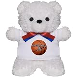 Teddy Bear White Basketball Equals Life