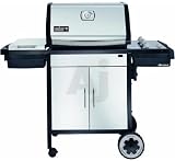 Weber Spirit Series 3830001 54 Gas Grill with 611 sq. in. Cooking Surface, 3 Stainless Steel Burners, Warm-Up Basket, Stainless Steel Cooking Grates & Flavorizer Bars and 1 Side Burner: Stainless Steel Lid Natural Gas