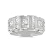 Men's Diamond Ring - Luxury Chain Link Men's Diamond Band in 18k White Gold (2.30 ct. tw. / G Color / VS1-VS2 Clarity) - 13.5