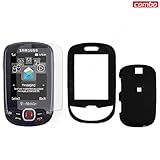 Samsung Smile T359 Combo Rubber Feel Black Protective Case Faceplate Cover  ....