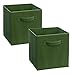 ClosetMaid 3787 Cubeicals Fabric Drawer, Dark Green, 2-Pack