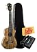 Lanikai SM-CE Custom Series Spalted Mango Concert Acoustic-Electric Ukulele Bundle with Hard Case, Cherub Tuner, and Polishing Cloth