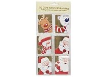 Foil Print Gift Tags 36/Pack - Cute (251523)