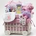 Baby : Sweet Princess Baby Girl Pink - Newborn Baby Plush Gift Basket